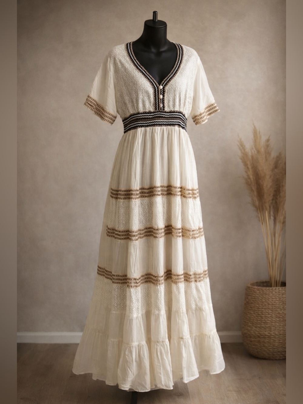 Dress Boho Embroidered | NWT, 1X/2X